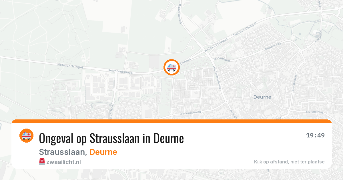 Ongeval op Strausslaan in Deurne — 29 mrt 2026