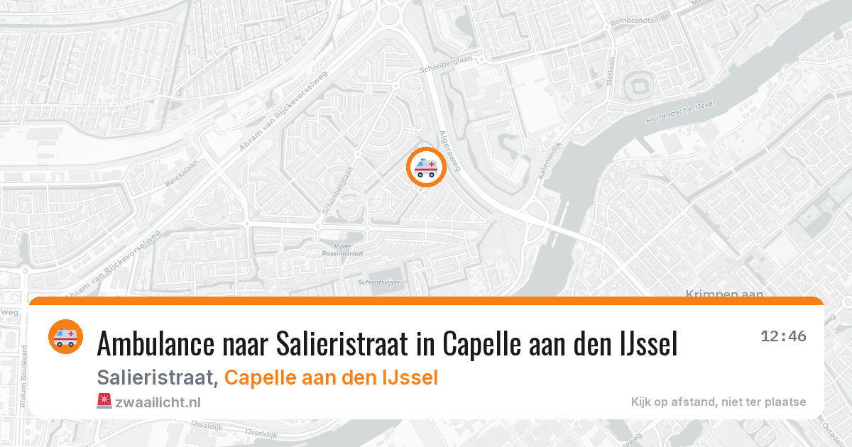 Ambulance naar Salieristraat in Capelle aan den IJssel — 21 mei 2026