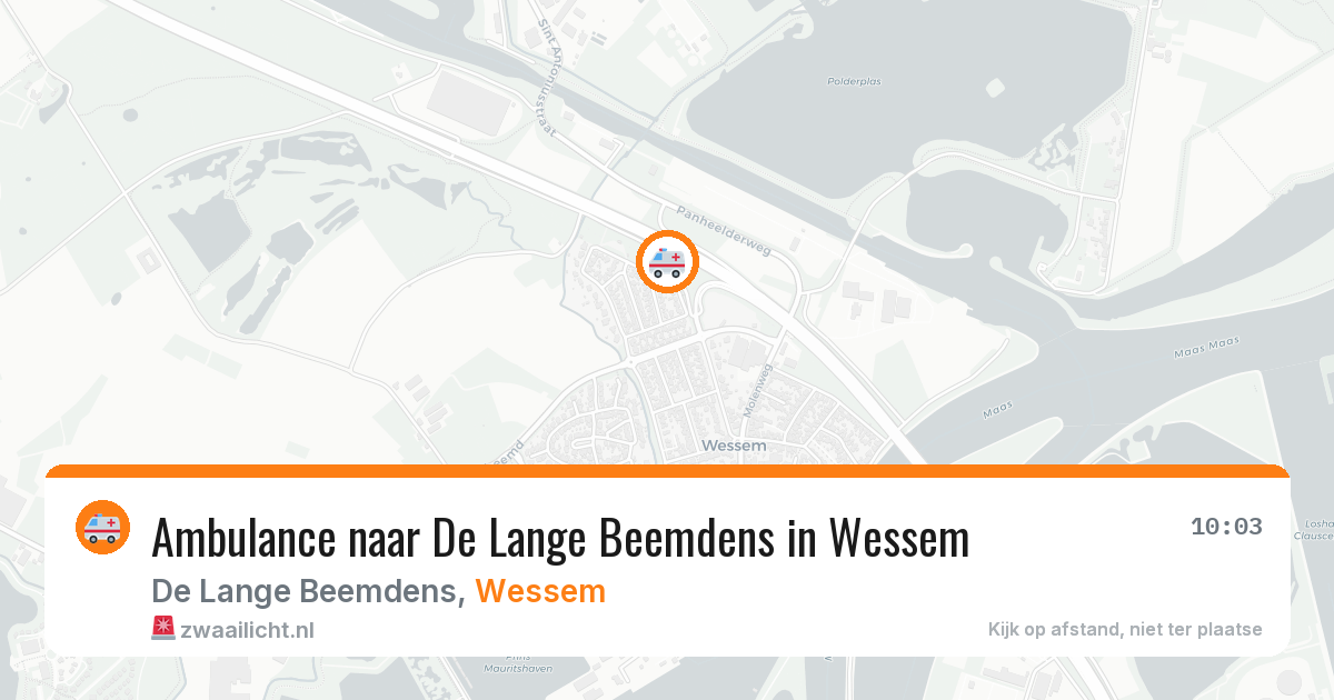 Ambulance naar De Lange Beemdens in Wessem — 4 mrt 2026