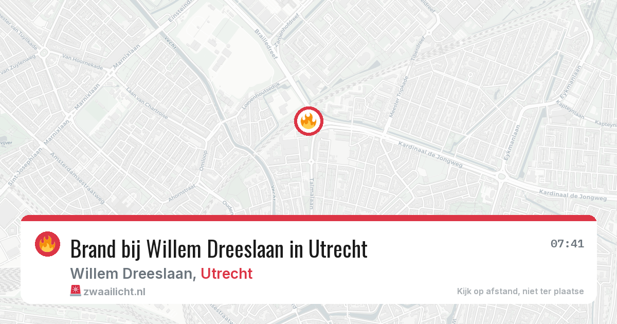 Brand bij Willem Dreeslaan in Utrecht — 27 apr 2026