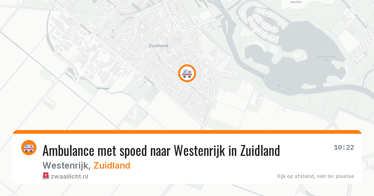 Ambulance met spoed naar Westenrijk in Zuidland — 21 mrt 2026