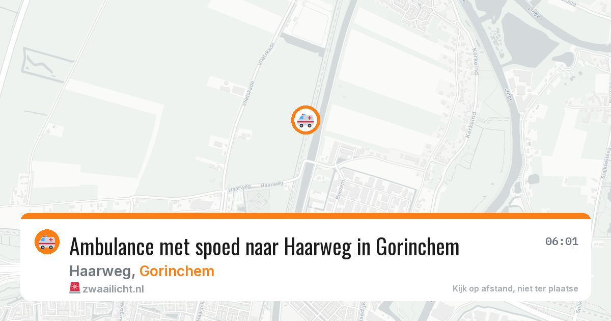 Ambulance met spoed naar Haarweg in Gorinchem — 20 jan 2026