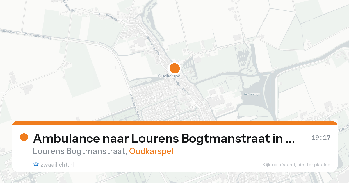 Ambulance naar Lourens Bogtmanstraat in Oudkarspel — 31 jan 2026