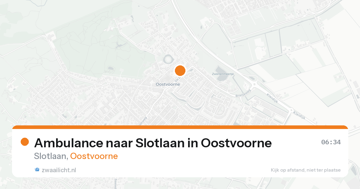 Ambulance naar Slotlaan in Oostvoorne — 31 jan 2026
