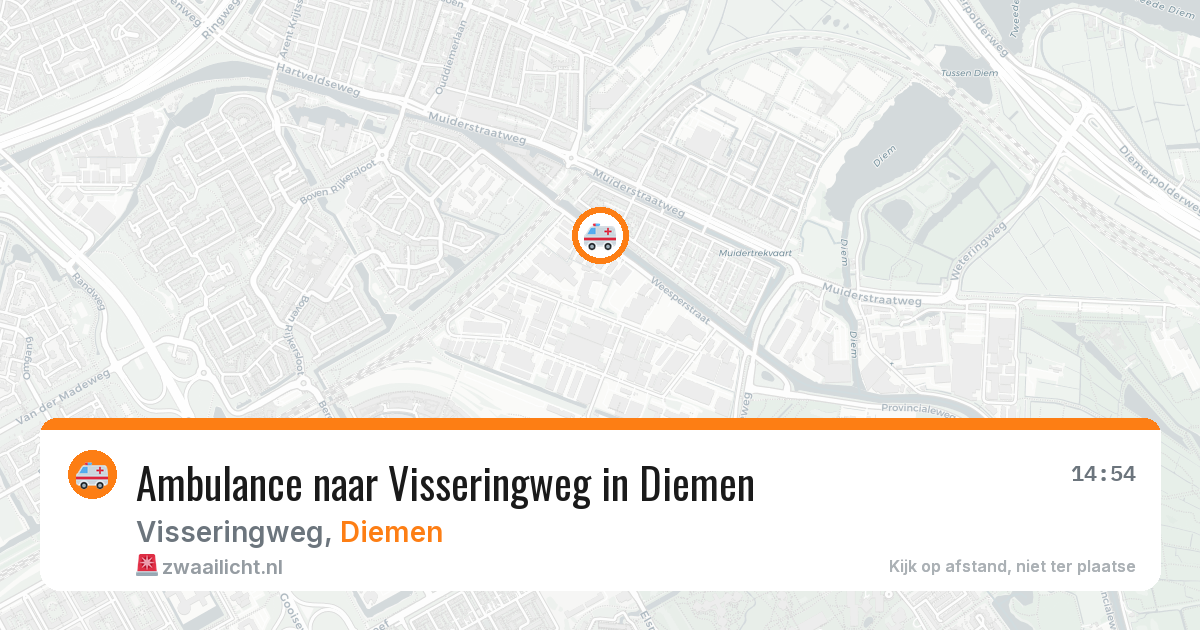 Ambulance naar Visseringweg in Diemen — 25 jun 2026