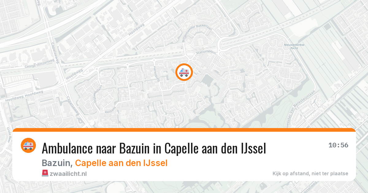 Ambulance naar Bazuin in Capelle aan den IJssel — 30 mei 2026