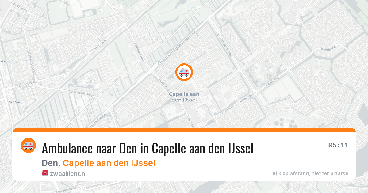 Ambulance naar Den in Capelle aan den IJssel — 23 mei 2026