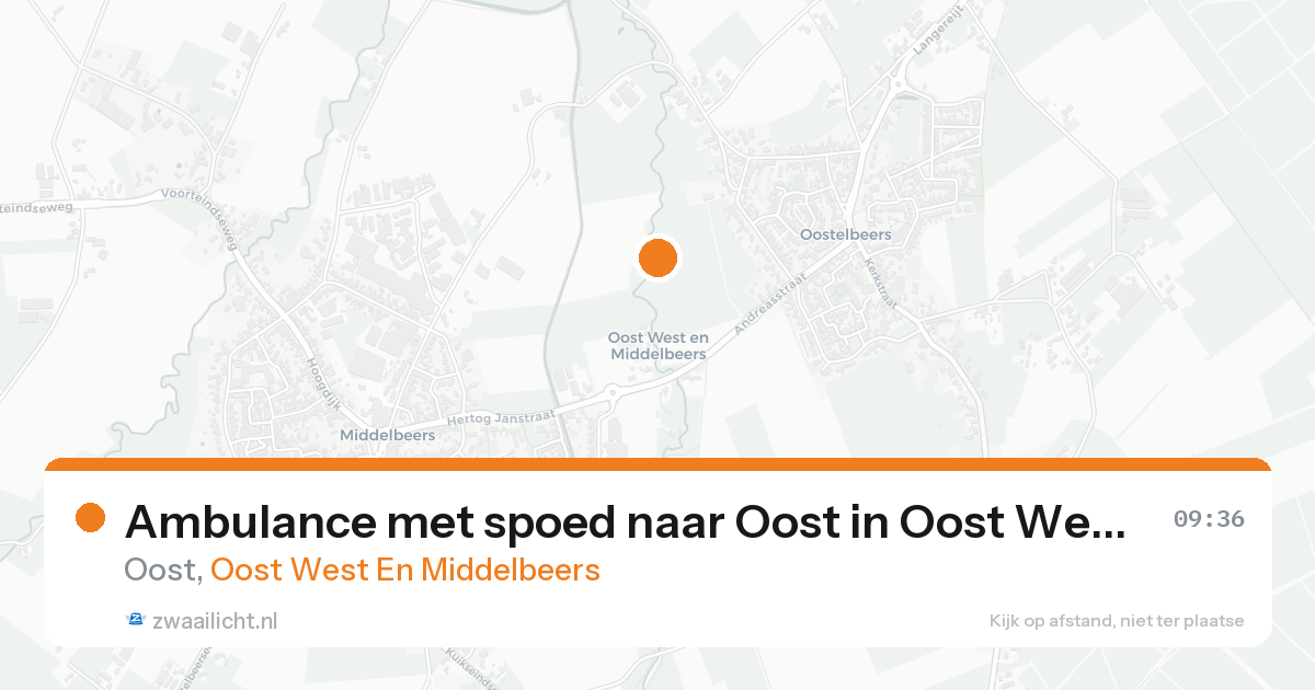 Ambulance met spoed naar Oost in Oost West En Middelbeers — 7 feb 2026