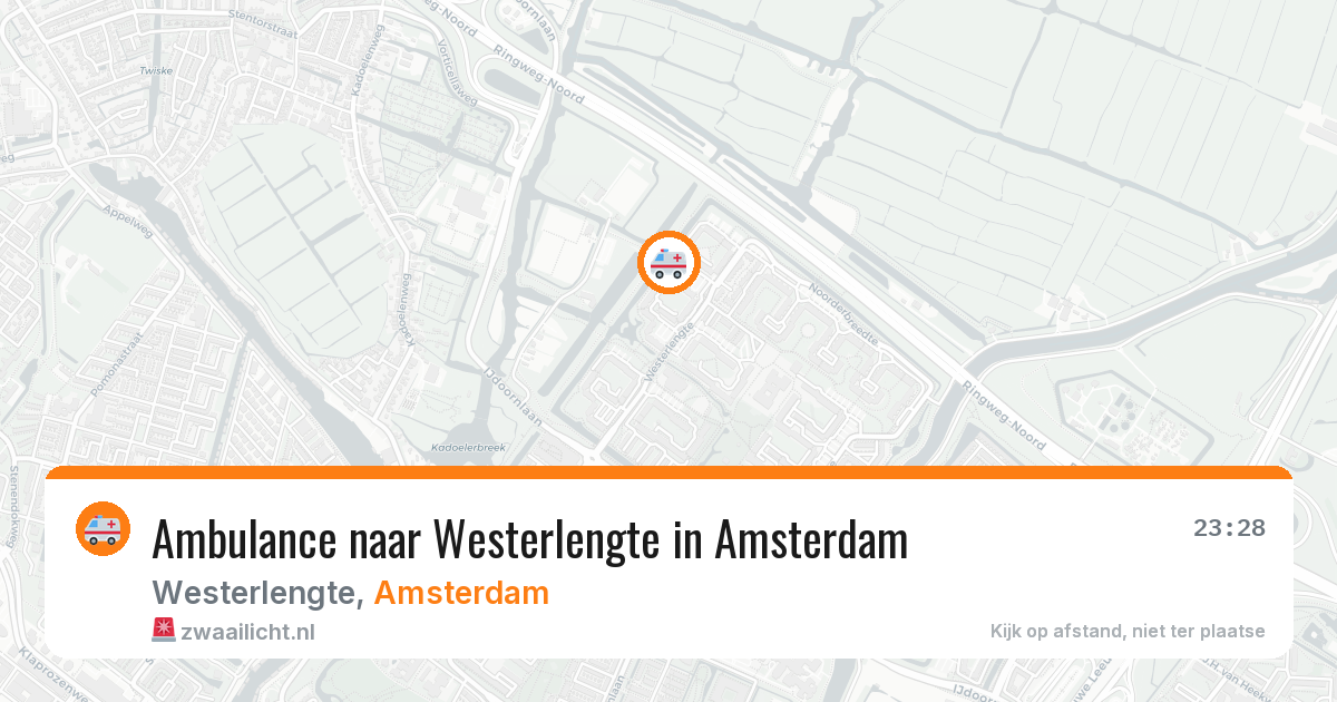 Ambulance naar Westerlengte in Amsterdam — 12 aug 2026