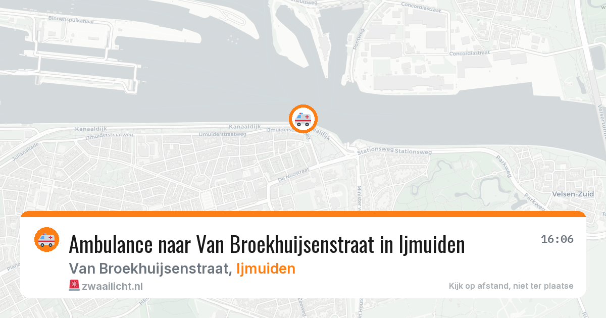 Ambulance naar Van Broekhuijsenstraat in Ijmuiden — 23 apr 2026