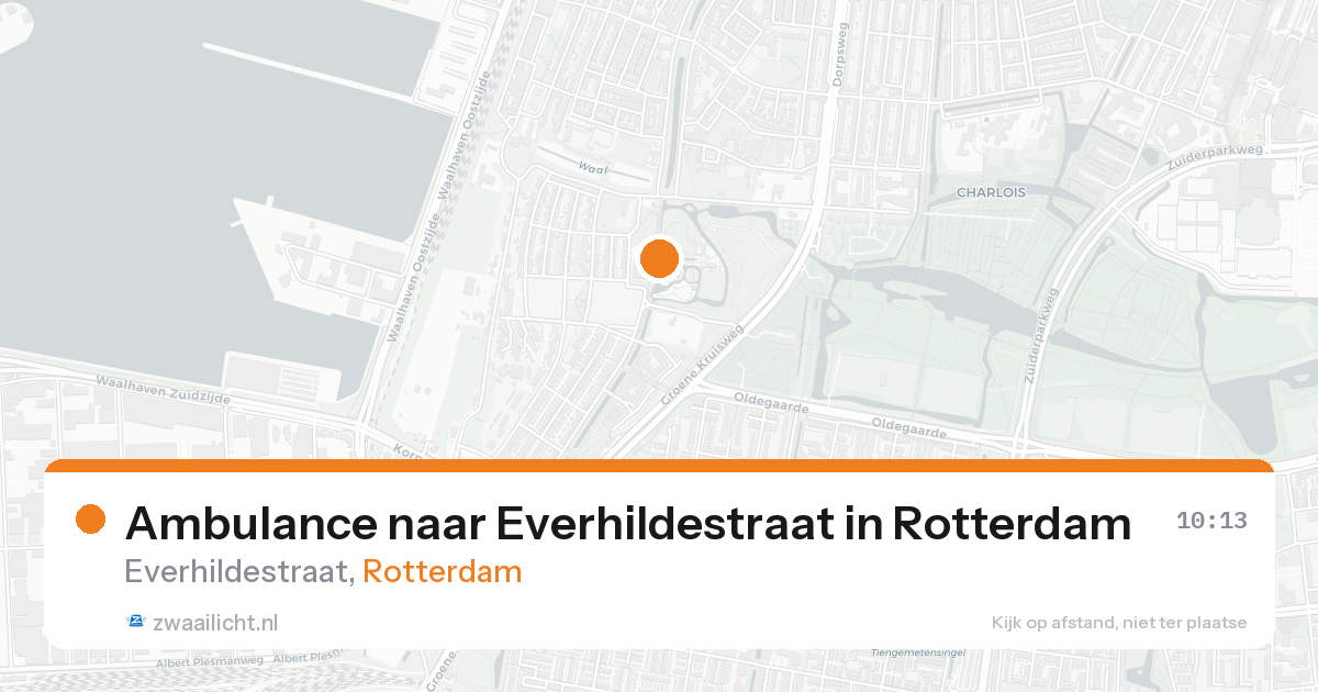 Ambulance naar Everhildestraat in Rotterdam — 16 aug 2026