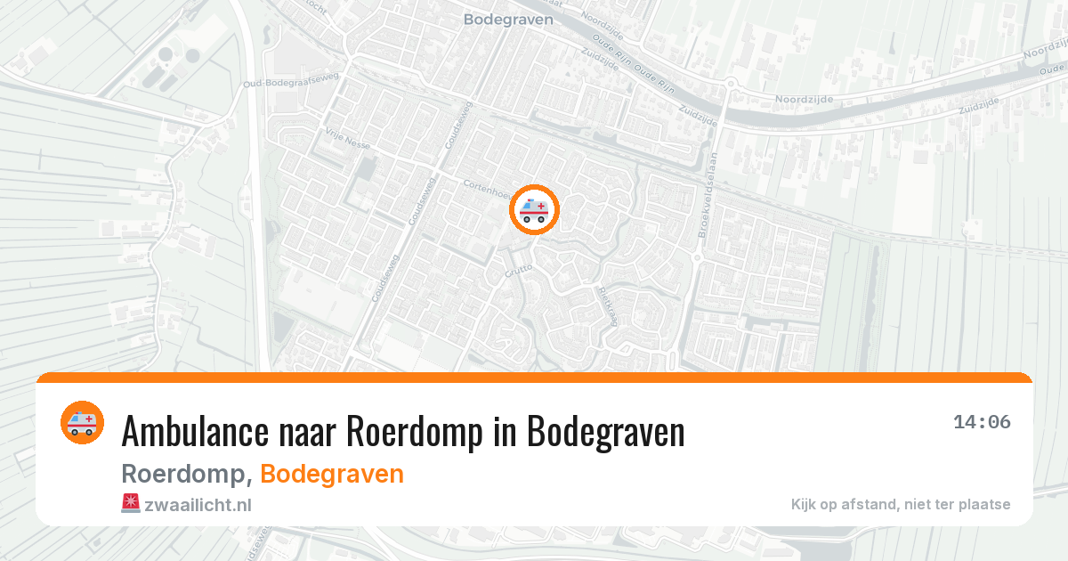 Ambulance naar Roerdomp in Bodegraven — 7 aug 2026