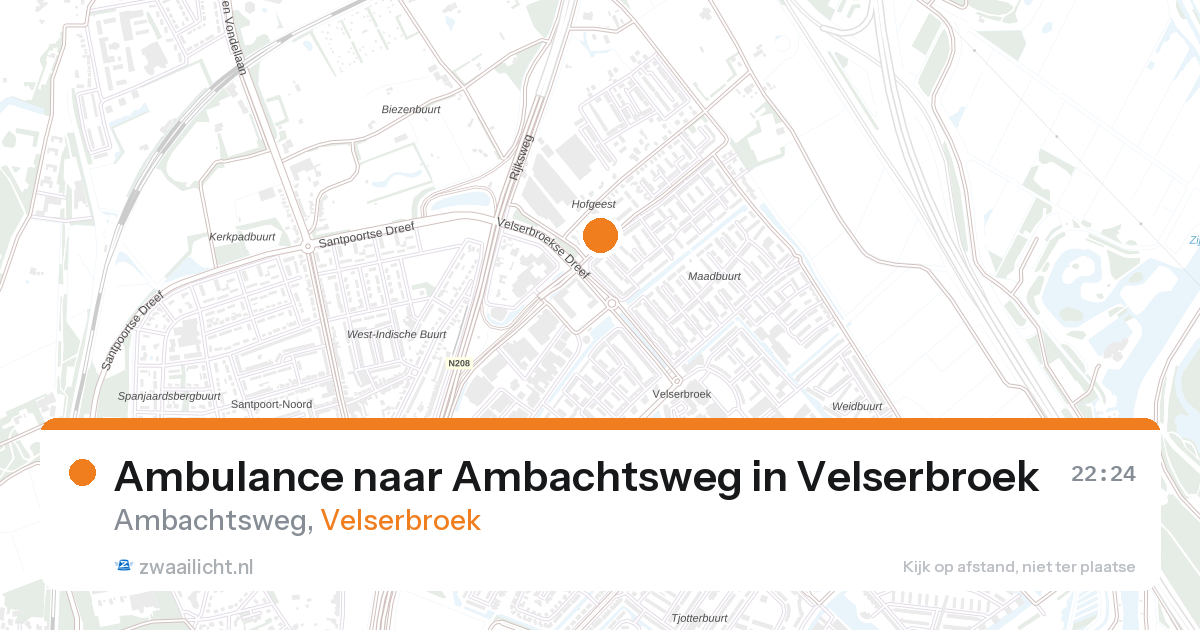Ambulance naar Ambachtsweg in Velserbroek — 27 aug 2026