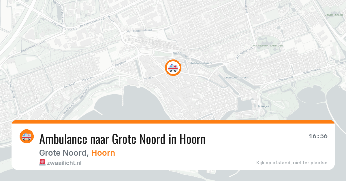Ambulance naar Grote Noord in Hoorn — 11 jul 2026