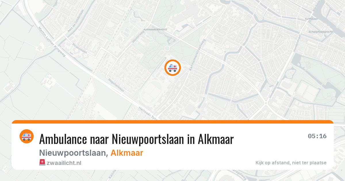 Ambulance naar Nieuwpoortslaan in Alkmaar — 11 aug 2026