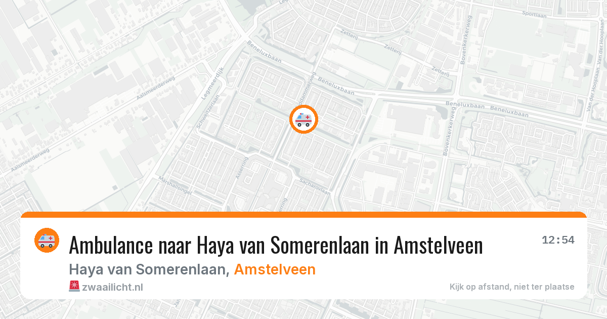 Ambulance naar Haya van Somerenlaan in Amstelveen — 22 mei 2026