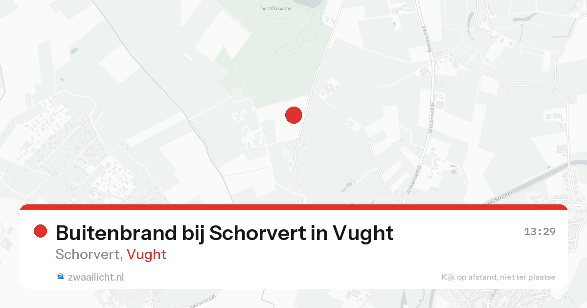 Buitenbrand bij Schorvert in Vught — 12 mei 2026