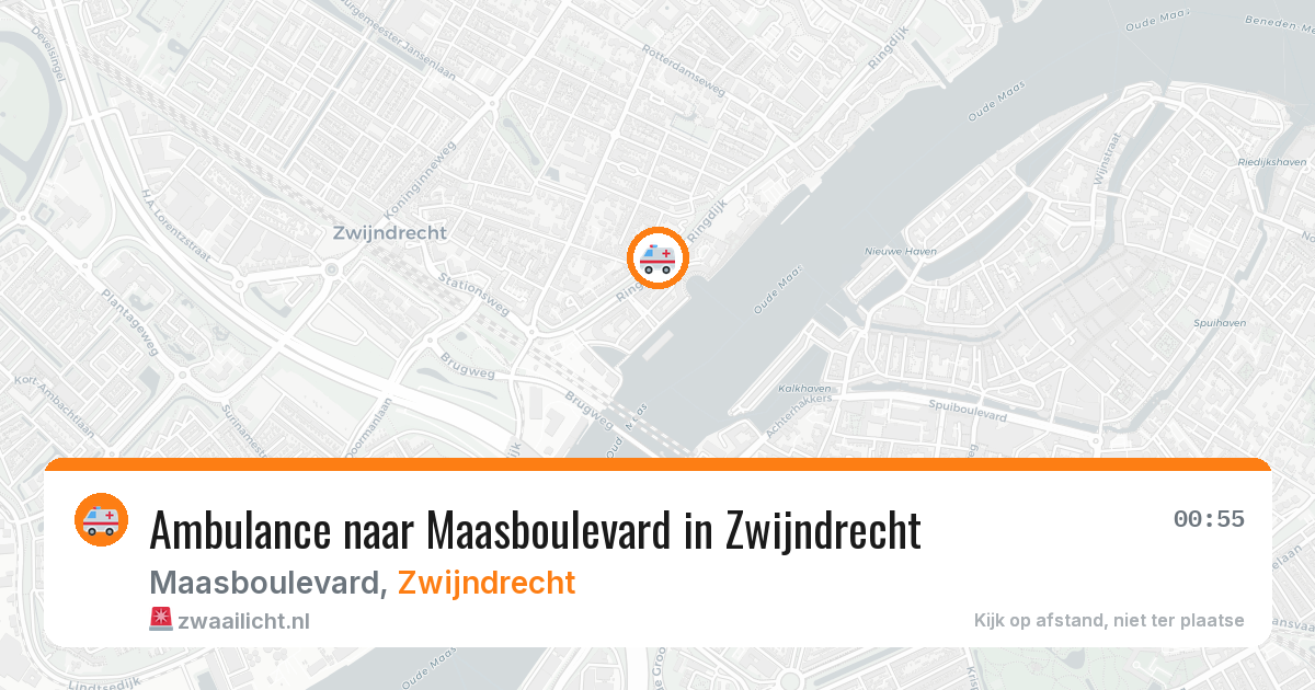 Ambulance naar Maasboulevard in Zwijndrecht — 13 apr 2026