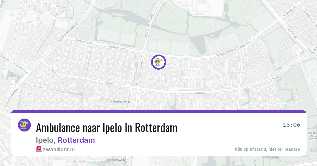 Ambulance naar Ipelo in Rotterdam — 26 jun 2026