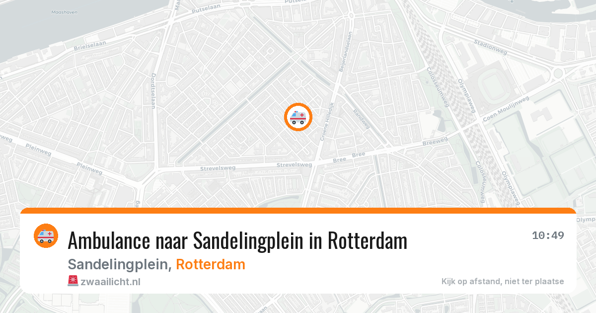 Ambulance naar Sandelingplein in Rotterdam — 5 aug 2026