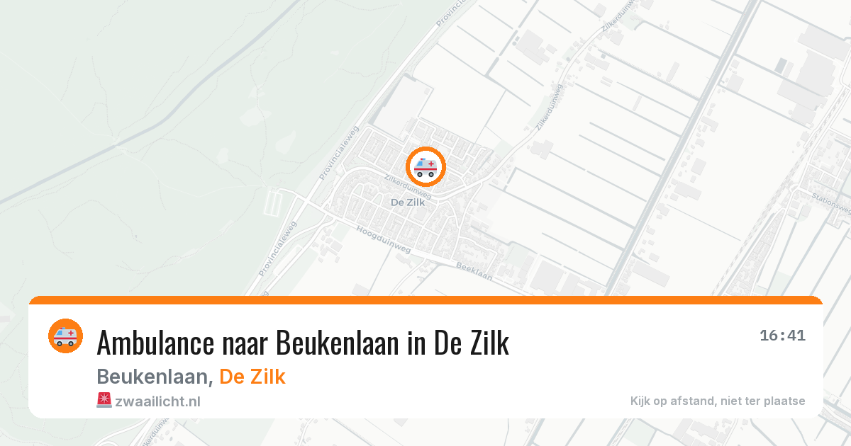 Ambulance naar Beukenlaan in De Zilk — 9 mei 2026