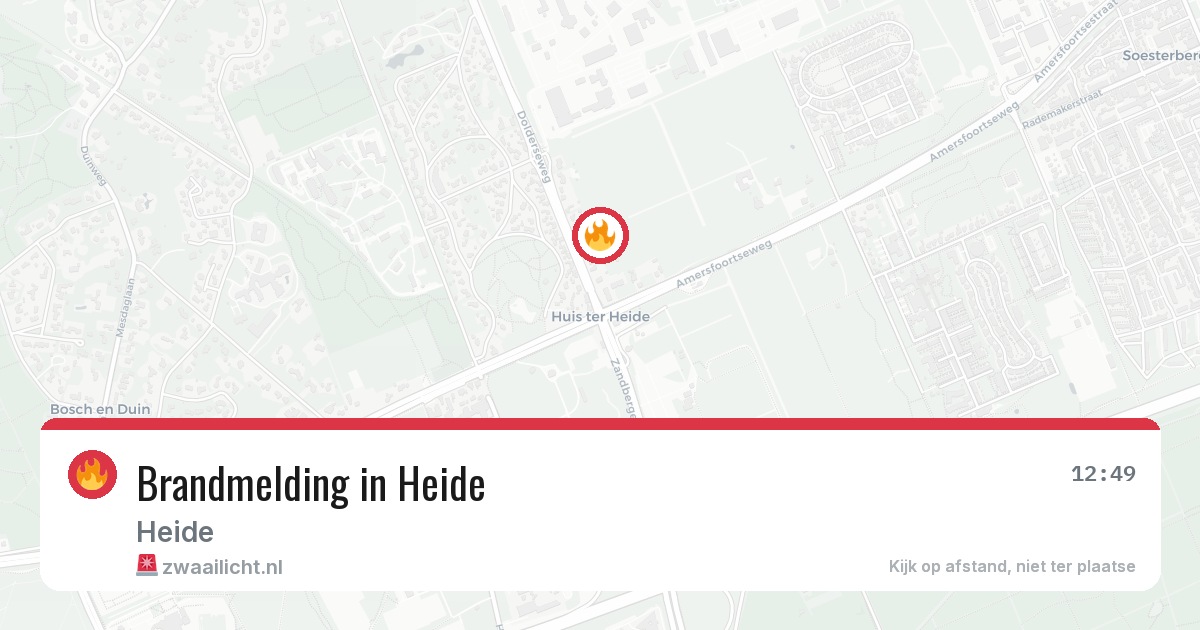Brandmelding in Heide — 30 apr 2026