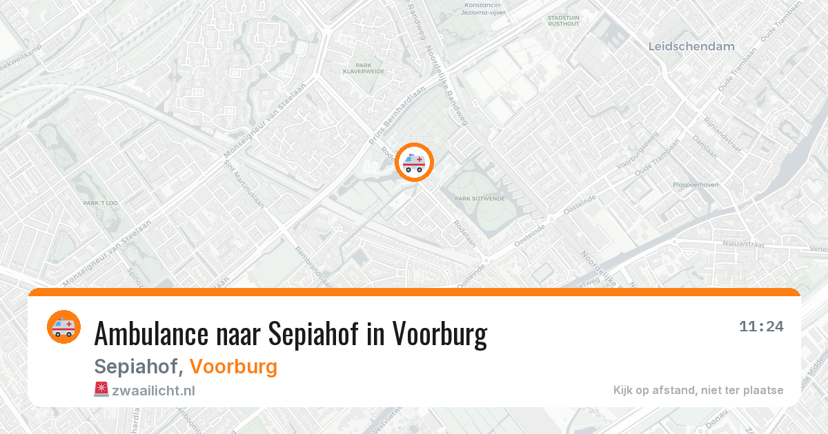 Ambulance naar Sepiahof in Voorburg — 1 jul 2026
