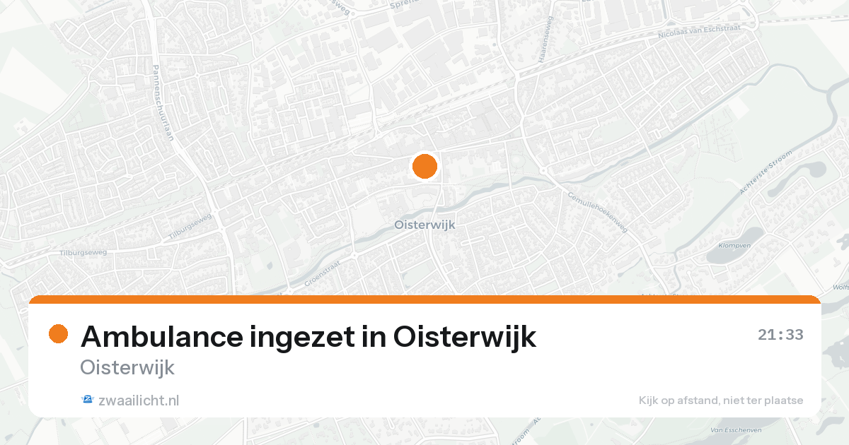 Ambulance ingezet in Oisterwijk — 30 jan 2026