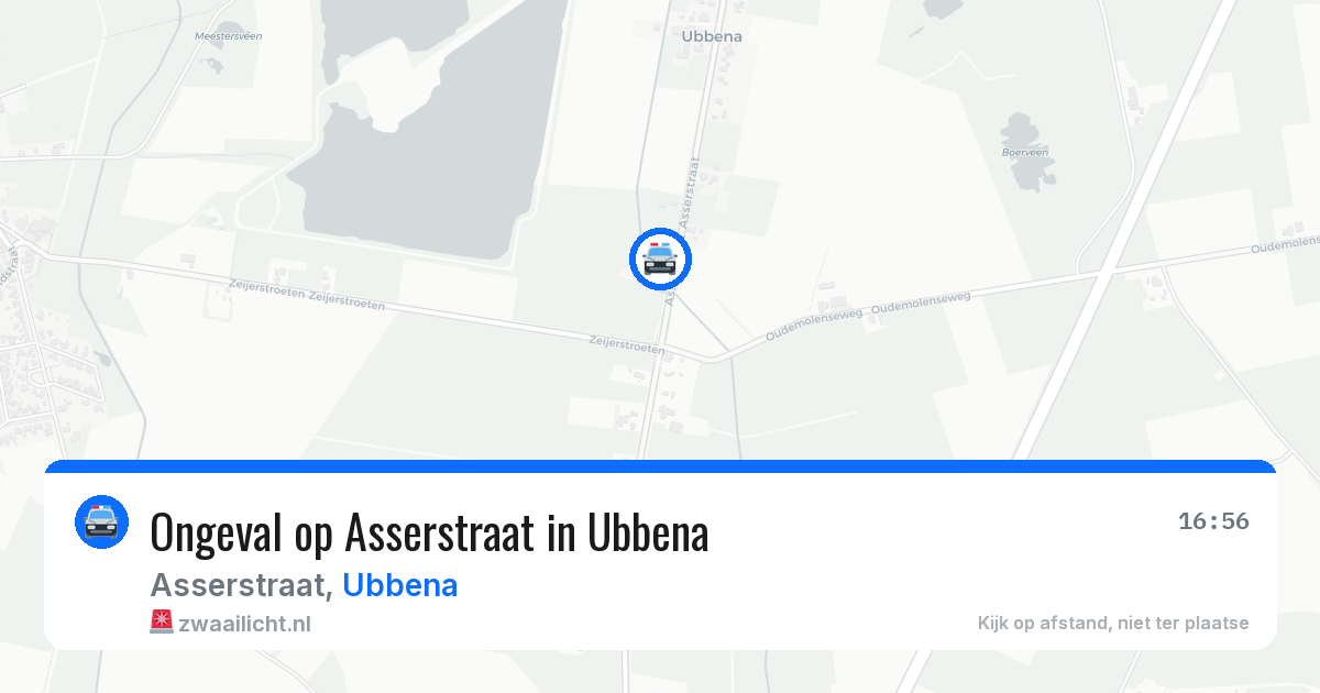 Ongeval op Asserstraat in Ubbena — 4 aug 2026
