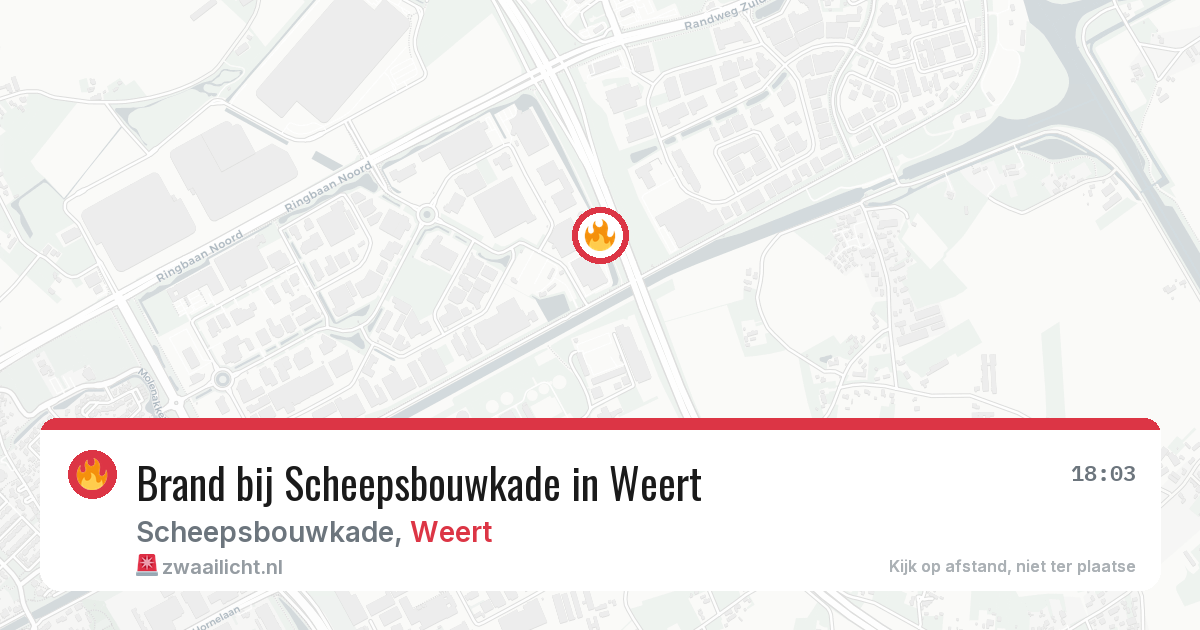 Brand bij Scheepsbouwkade in Weert — 21 apr 2026