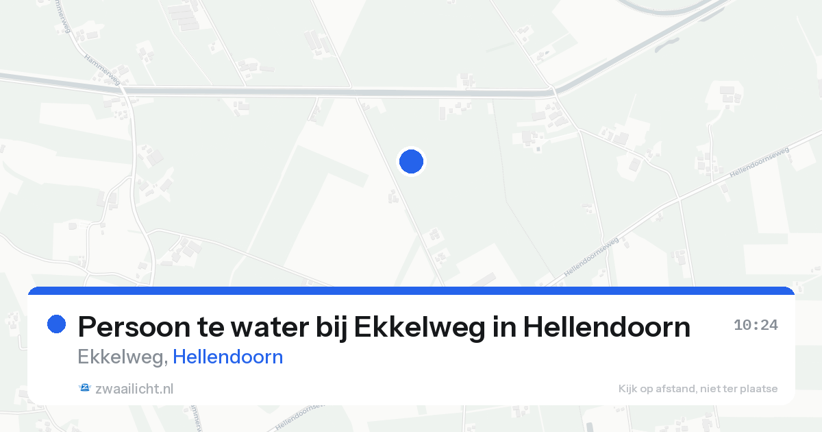 Persoon te water bij Ekkelweg in Hellendoorn — 21 aug 2026