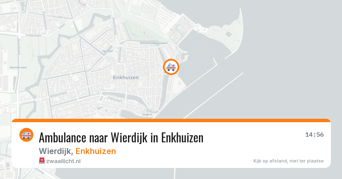 Ambulance naar Wierdijk in Enkhuizen — 22 jul 2026