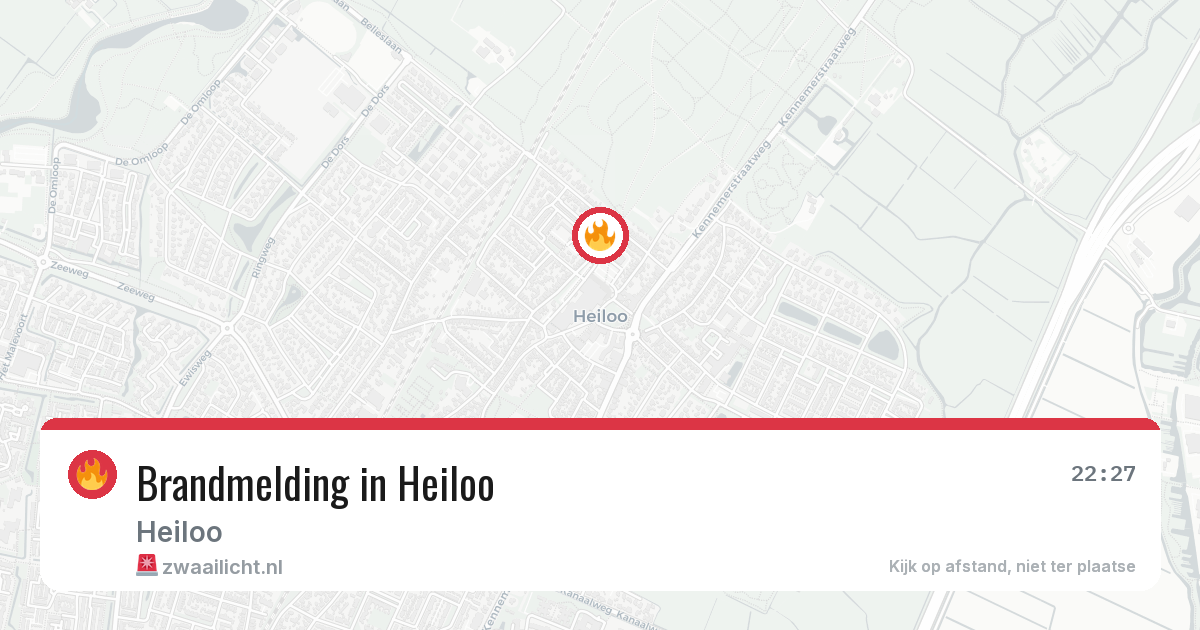 Brandmelding in Heiloo — 6 jul 2026