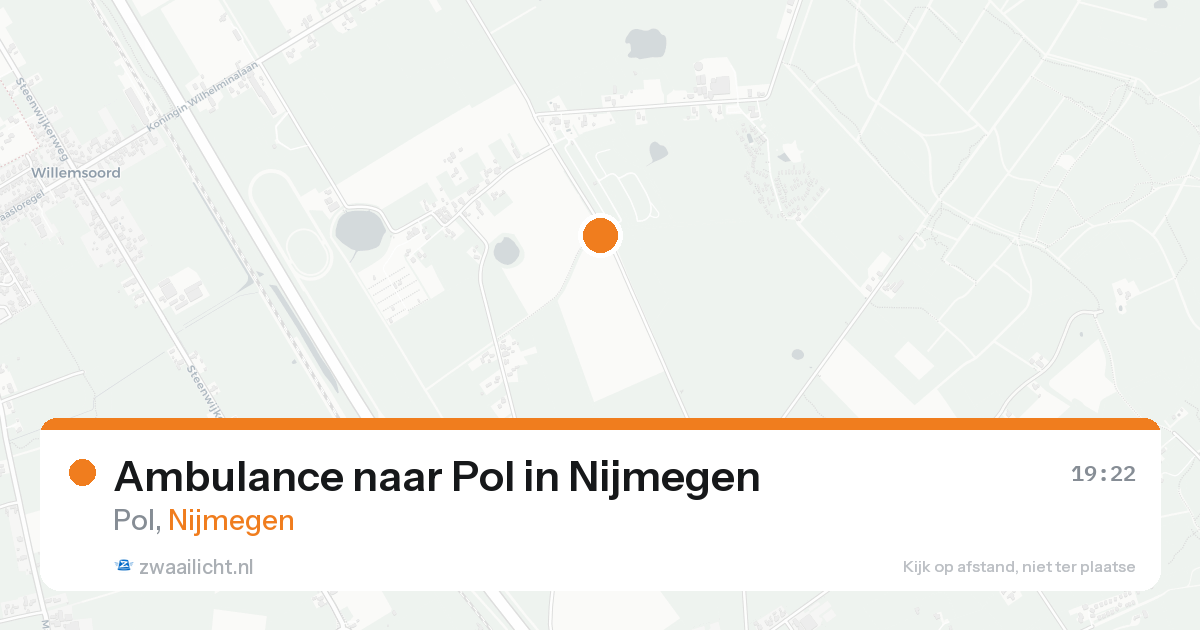 Ambulance naar Pol in Nijmegen — 15 aug 2026
