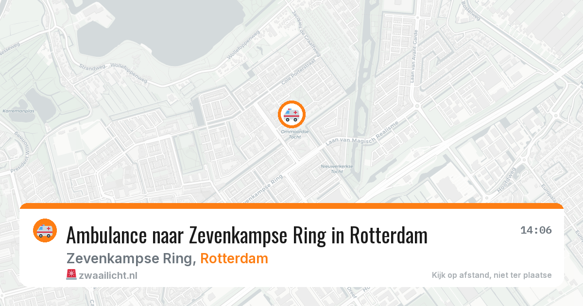 Ambulance naar Zevenkampse Ring in Rotterdam — 23 feb 2026
