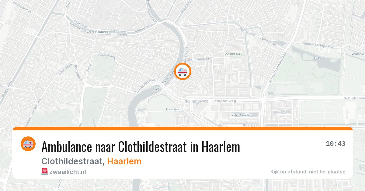 Ambulance naar Clothildestraat in Haarlem — 5 jul 2026