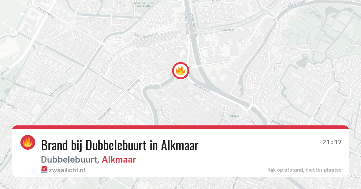 Brand bij Dubbelebuurt in Alkmaar — 10 aug 2026