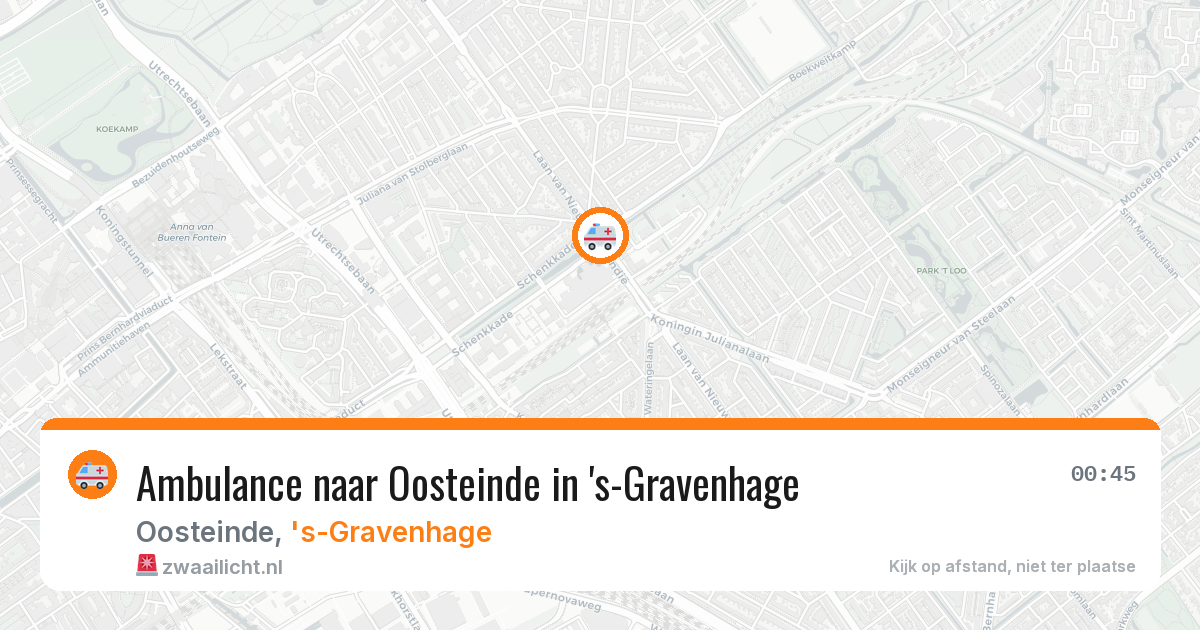 Ambulance naar Oosteinde in 's-Gravenhage — 26 jun 2026