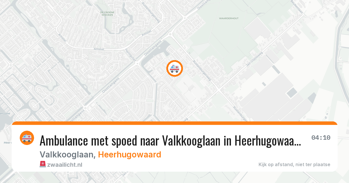 Ambulance met spoed naar Valkkooglaan in Heerhugowaard — 8 jun 2026