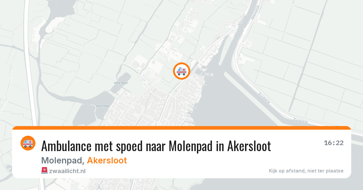 Ambulance met spoed naar Molenpad in Akersloot — 13 apr 2026