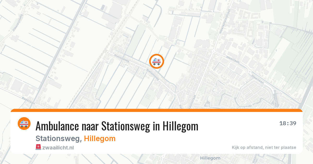 Ambulance naar Stationsweg in Hillegom — 1 jul 2026