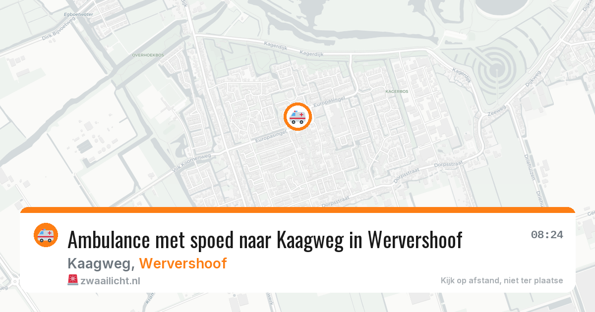 Ambulance met spoed naar Kaagweg in Wervershoof — 19 jun 2026