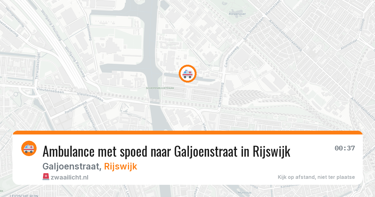 Ambulance met spoed naar Galjoenstraat in Rijswijk — 18 jan 2026