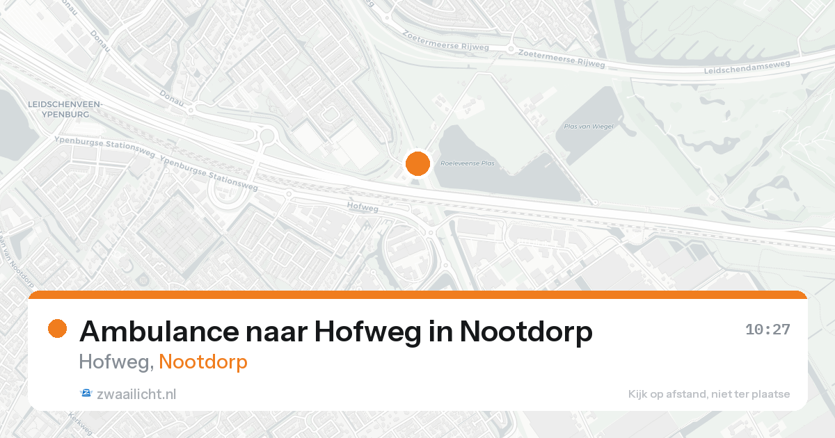 Ambulance naar Hofweg in Nootdorp — 7 mei 2026