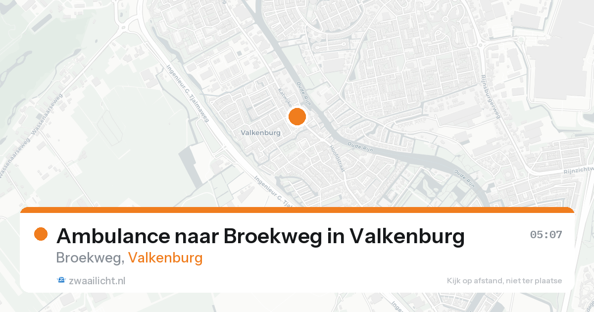Ambulance naar Broekweg in Valkenburg — 19 aug 2026