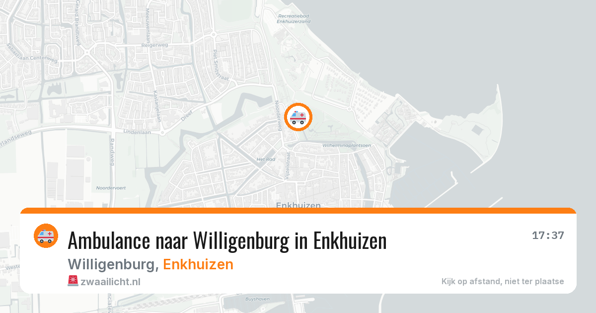 Ambulance naar Willigenburg in Enkhuizen — 5 mei 2026