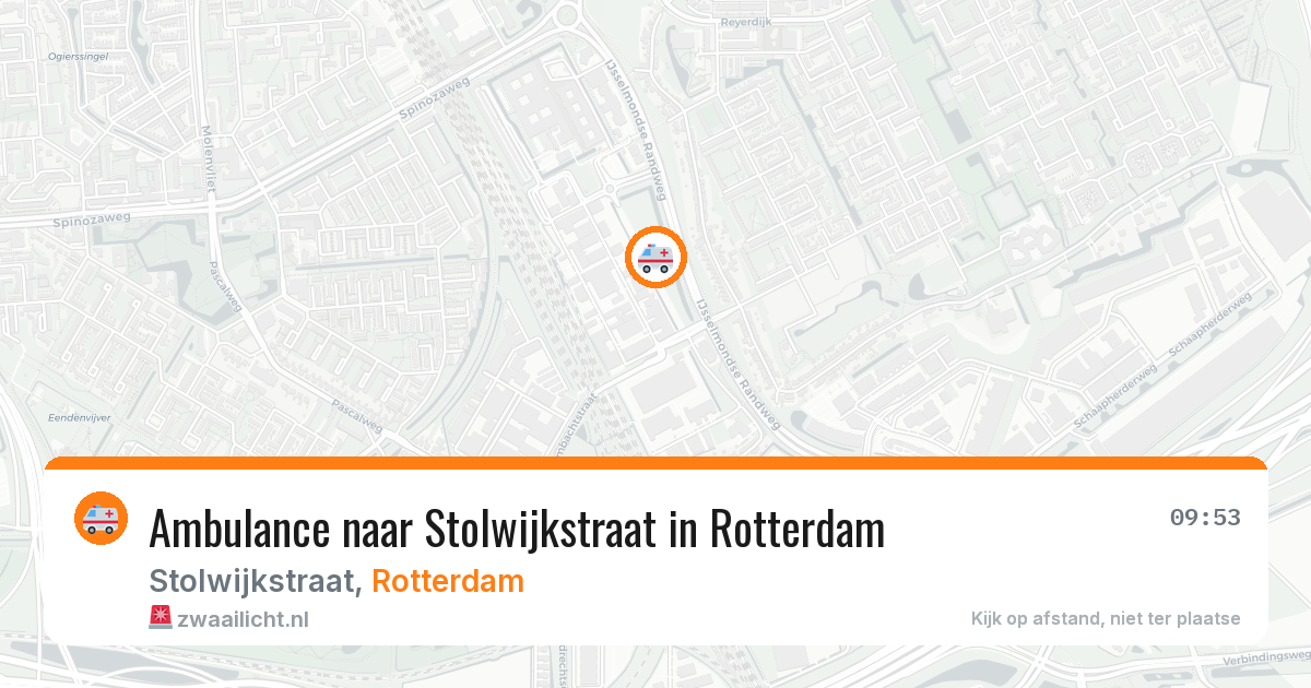 Ambulance naar Stolwijkstraat in Rotterdam — 25 jun 2026