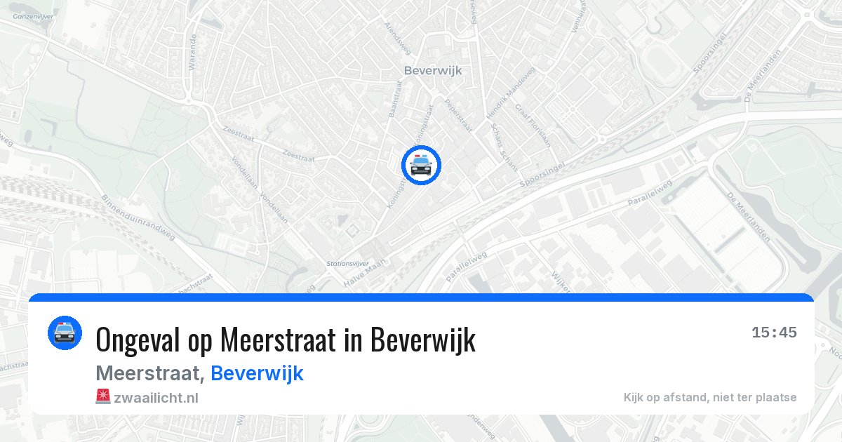 Ongeval op Meerstraat in Beverwijk — 12 aug 2026