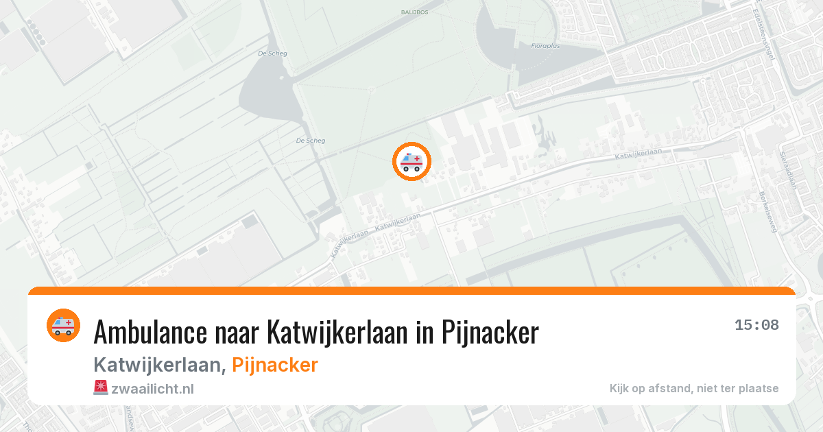 Ambulance naar Katwijkerlaan in Pijnacker — 13 aug 2026