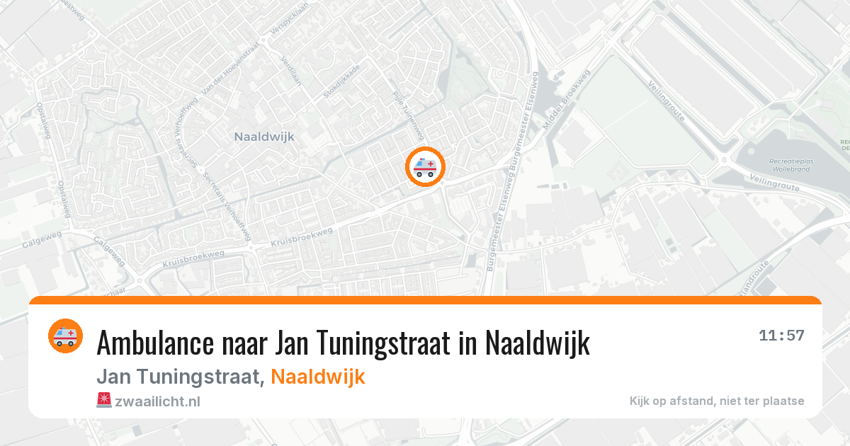Ambulance naar Jan Tuningstraat in Naaldwijk — 8 apr 2026